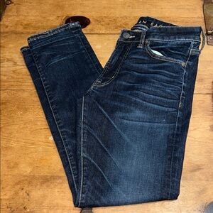 Mens American Eagle Outfitters Dark Blue Slim Denim Size 29